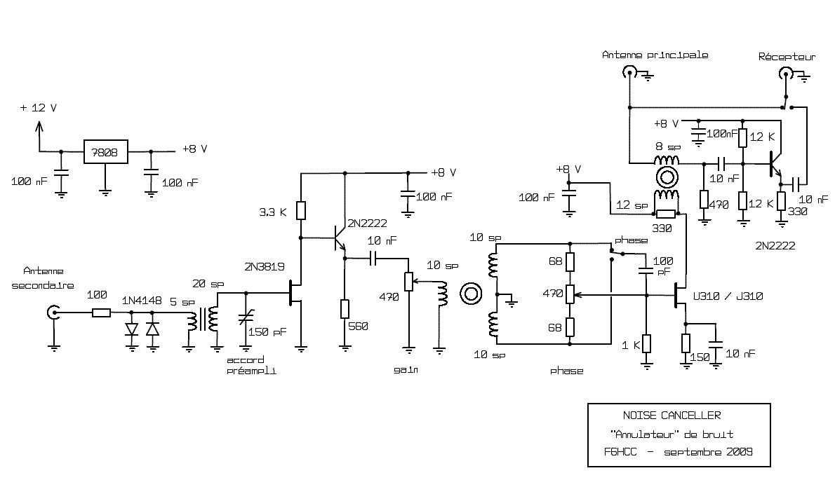 Noise canceller F6HCC